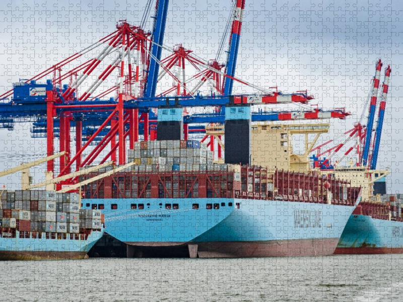 Volle Kaje am Containerterminal