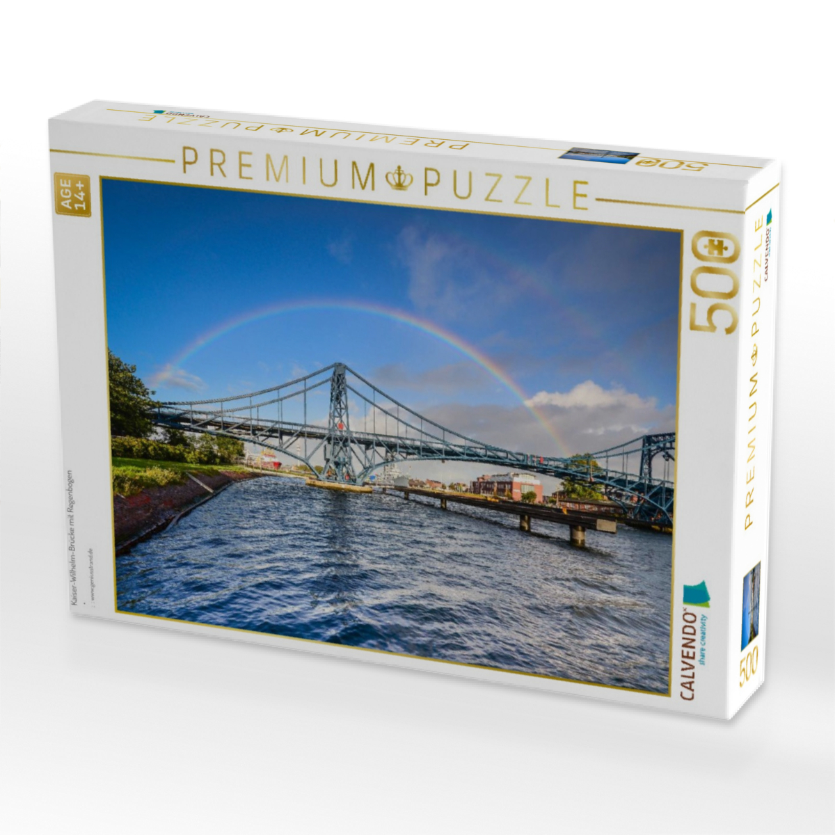 Kaiser-Wilhelm-Brücke mit Regenbogen