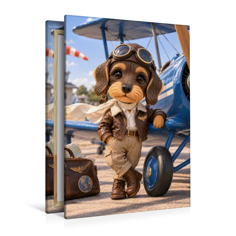 Motte als Pilotin