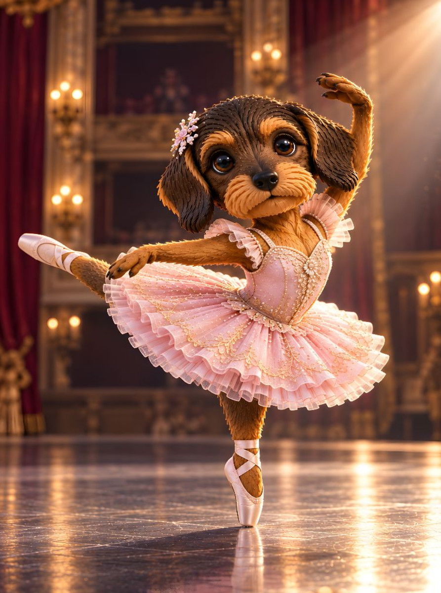 Motte als Ballerina