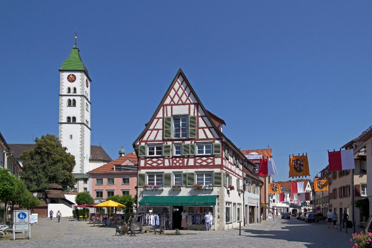 Sankt-Martins-Kirche, Altstadt, Wangen,Allgäu