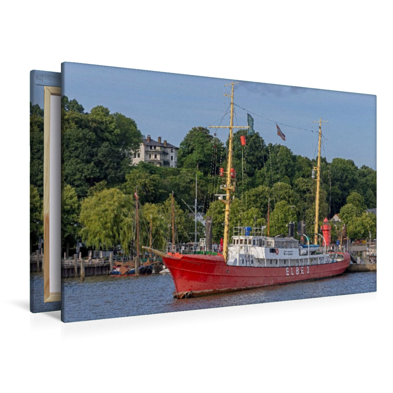 Feuerschiff Elbe 3, Museumshafen Oevelgönne, Hafen, Hamburg