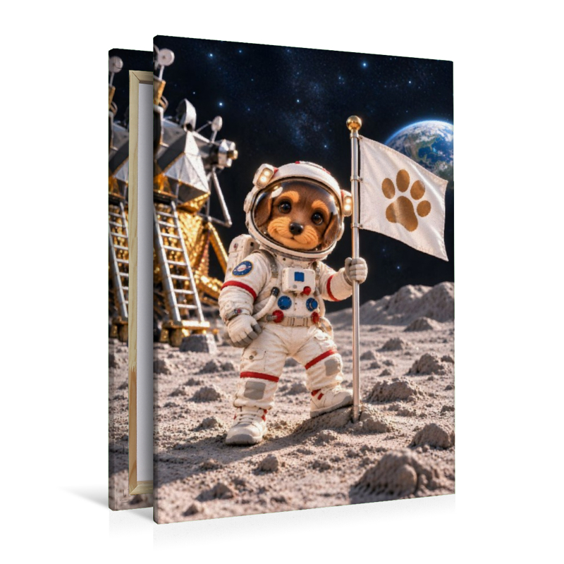 Motte als Astronautin