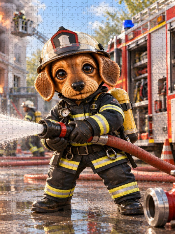 Lui als Feuerwehrmann