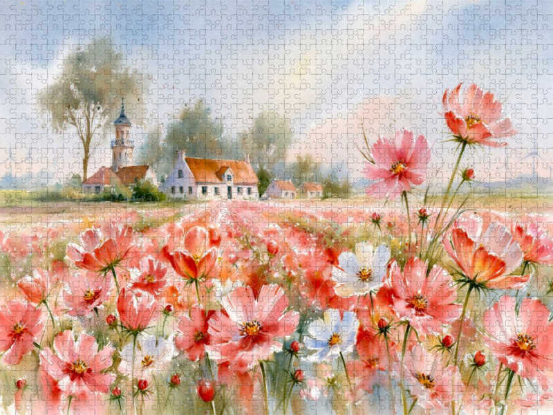 Ein Meer aus leuchtenden Blüten