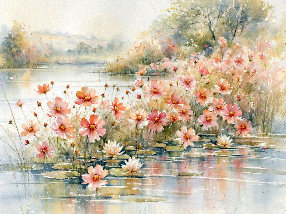 Ein kleines Meer aus leuchtenden Blüten