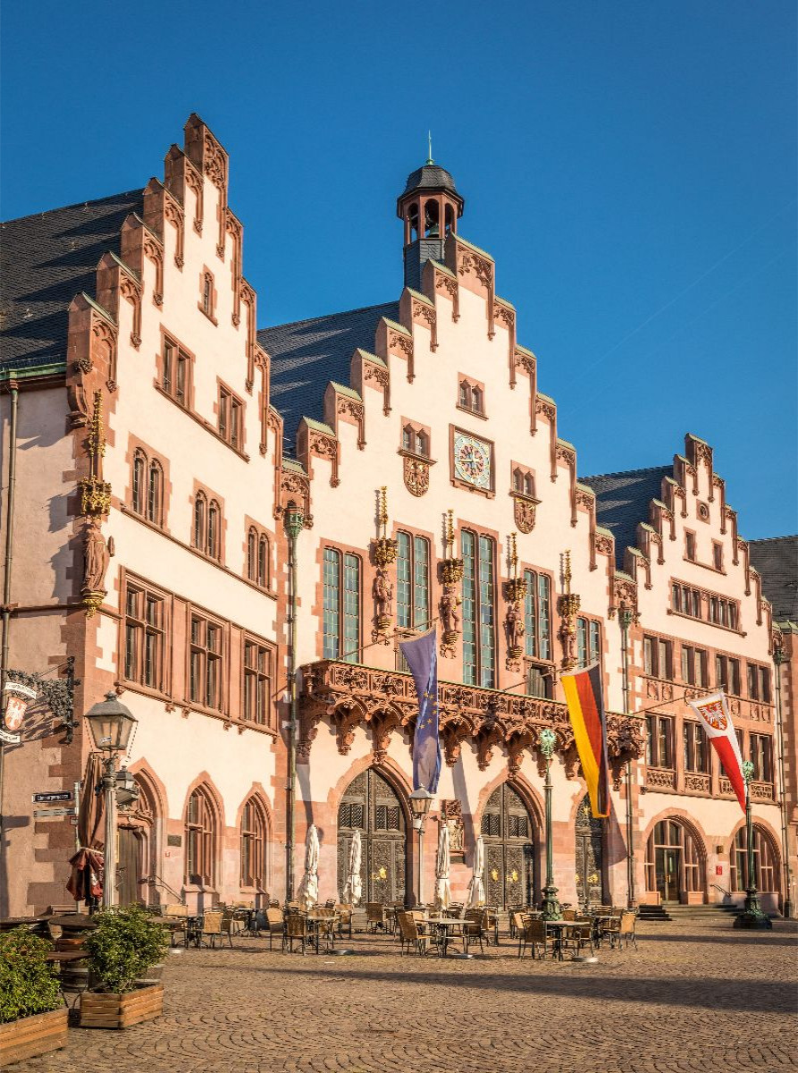 Rathaus Römer am Römerberg in Franfurt, Hessen