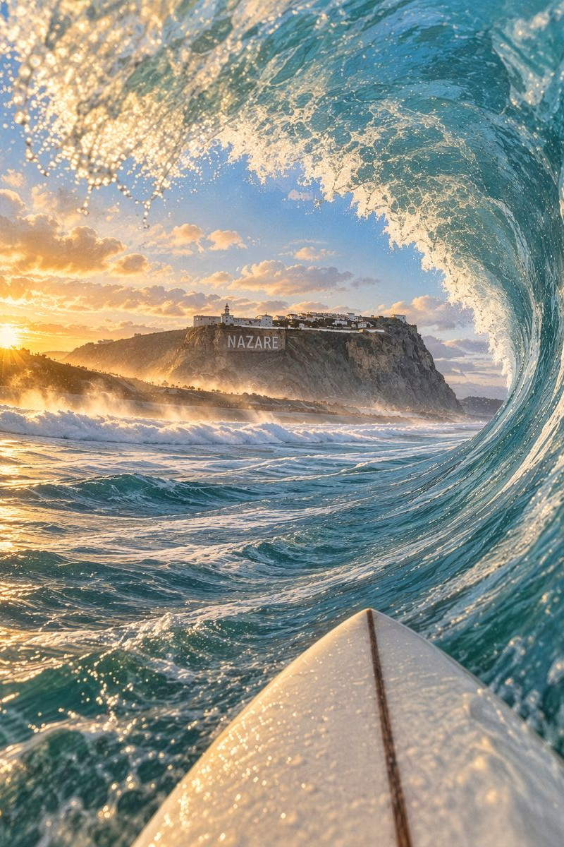 Surfen in Nazaré