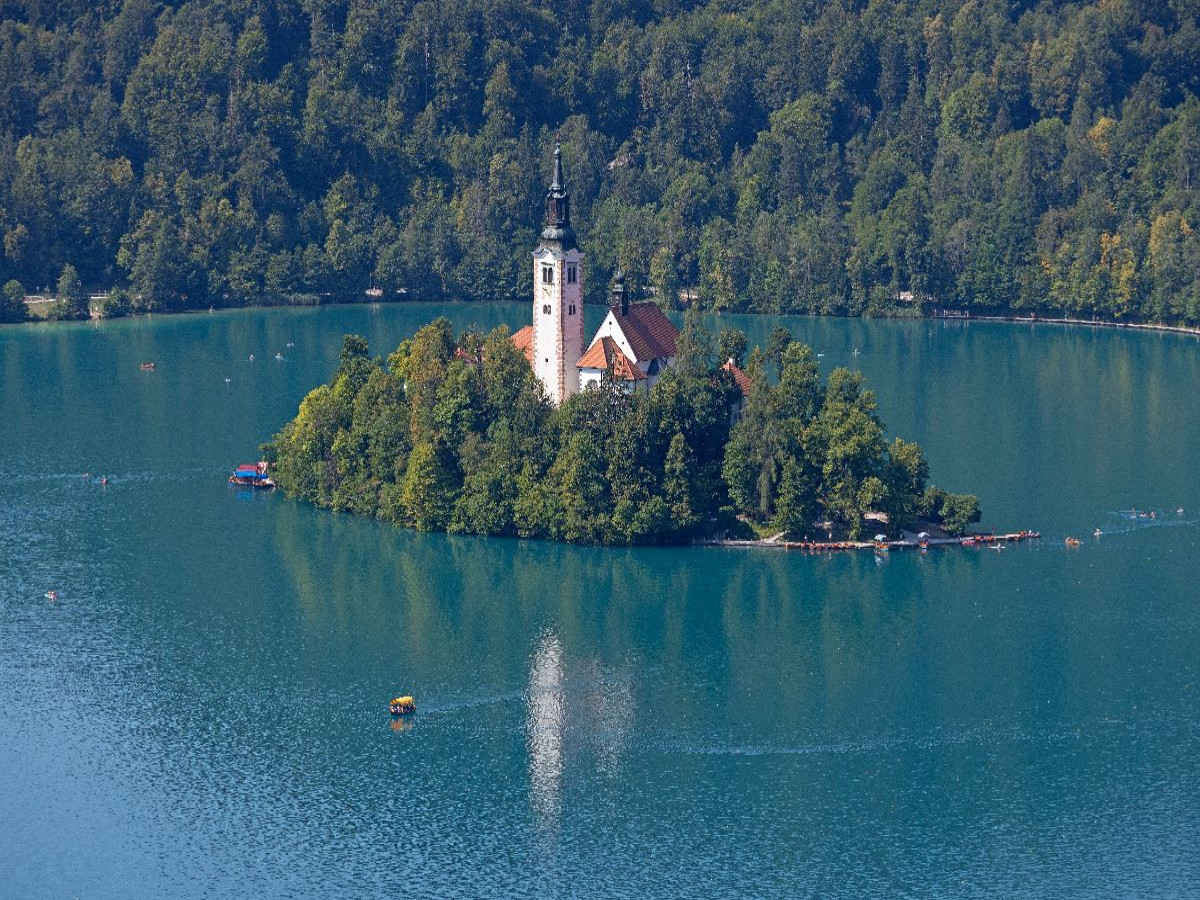 Bleder See, Insel, Kirche, Bled