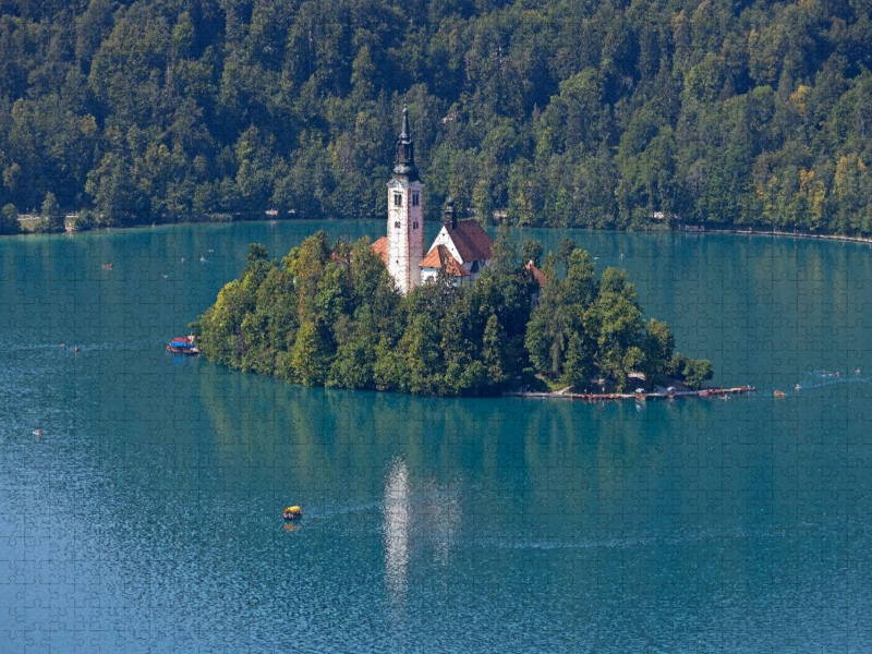Bleder See, Insel, Kirche, Bled