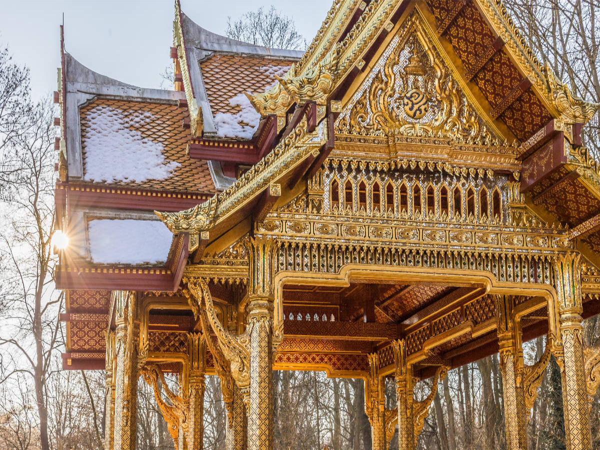 Chulalongkornbrunnen am Thai-Sala im Kurpark Bad Homburg