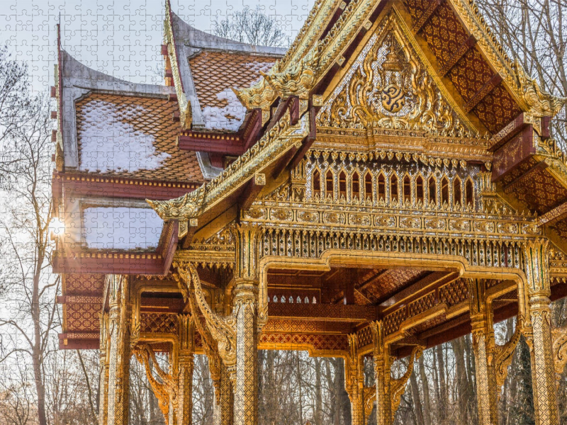 Chulalongkornbrunnen am Thai-Sala im Kurpark Bad Homburg