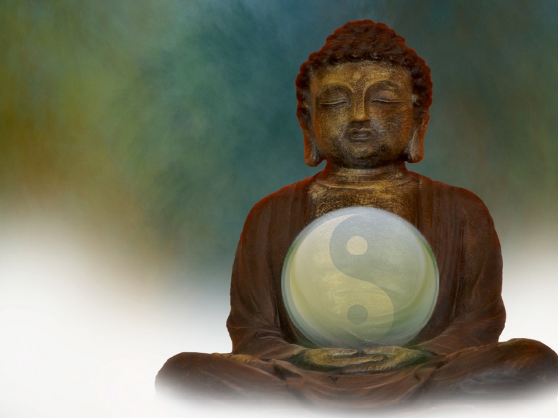 Buddha und Yin Yang