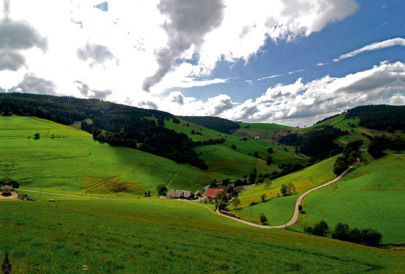 Frühling, ein Schwarzwaldtal erwacht