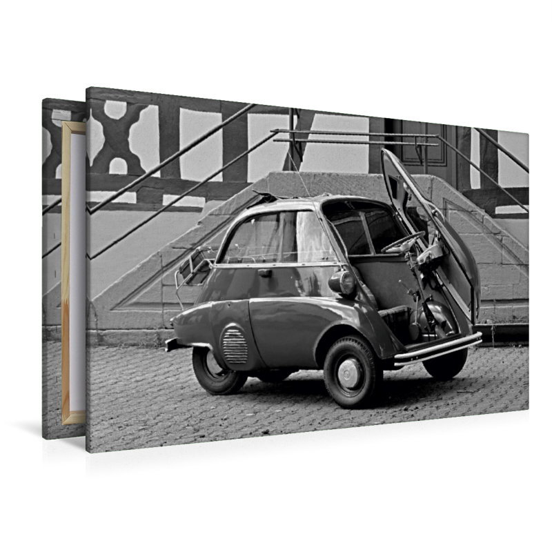 Ein Motiv aus dem Kalender BMW Isetta 300 in schwarzweiß