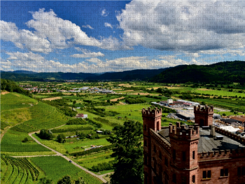 Blick von der Burg Ortenberg in das schöne Kinzigtal