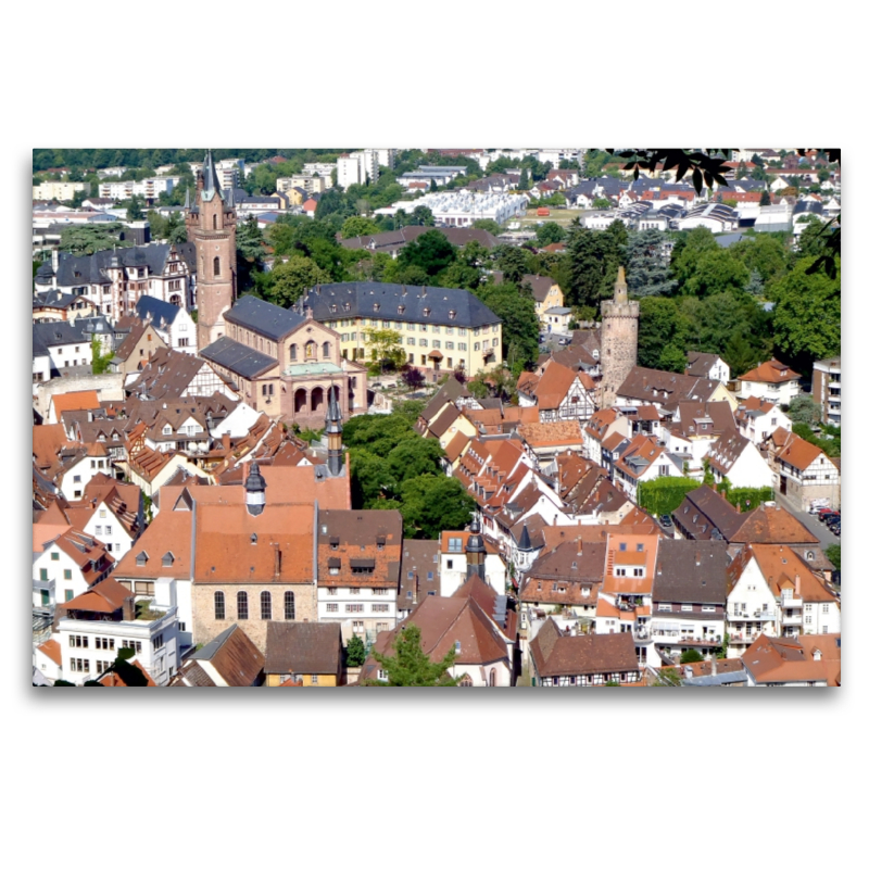 Blick auf den Marktplatz Weinheims