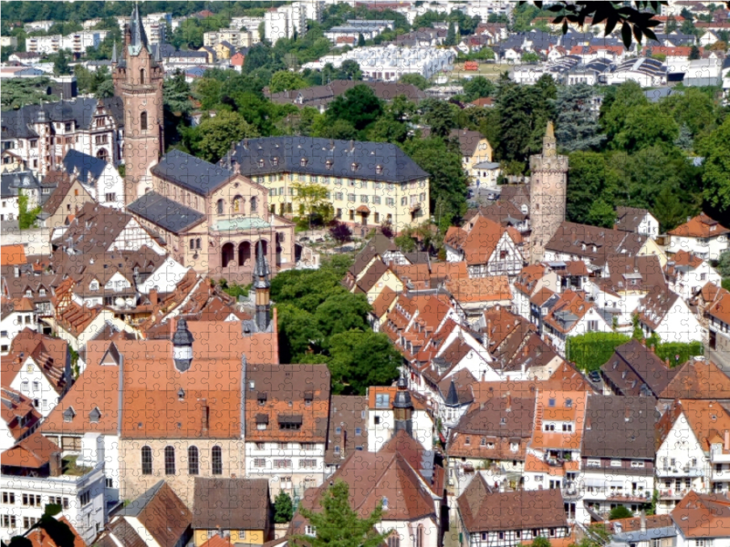 Blick auf den Marktplatz Weinheims