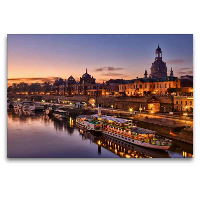 Auf der Augustusbrücke mit Blick zur Altstadt