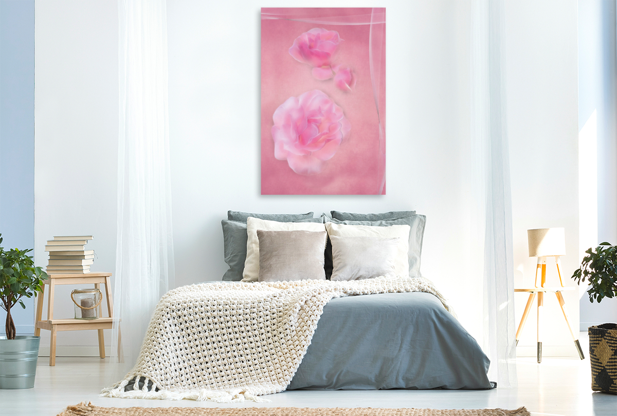 Die zarten Rosenblüten