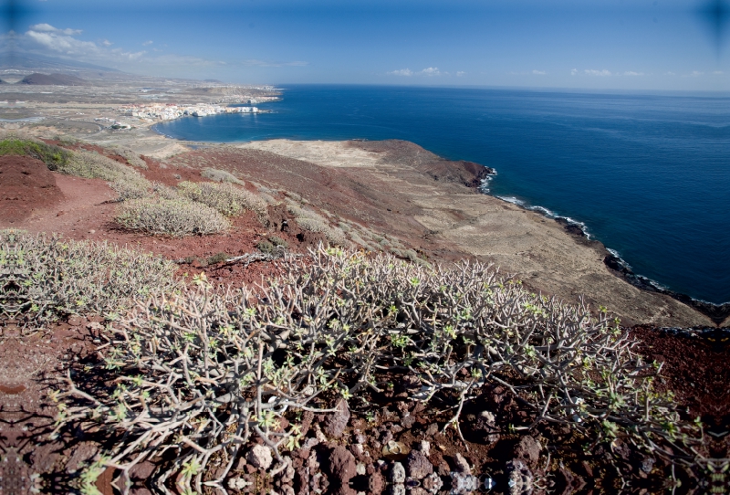 Teneriffa - Blick von Montana Roja auf die Südküste