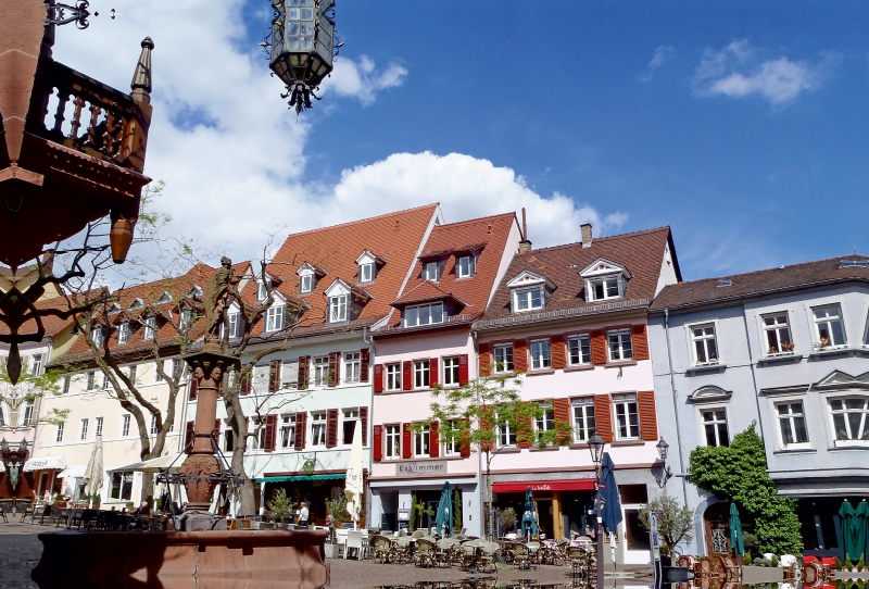 Der Marktplatz aus dem Kalender Lieblingsplätze in Weinheim an der Bergstraße