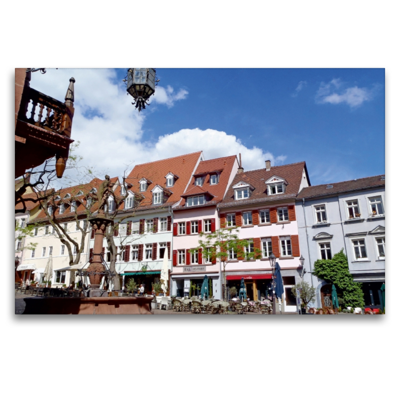 Der Marktplatz aus dem Kalender Lieblingsplätze in Weinheim an der Bergstraße