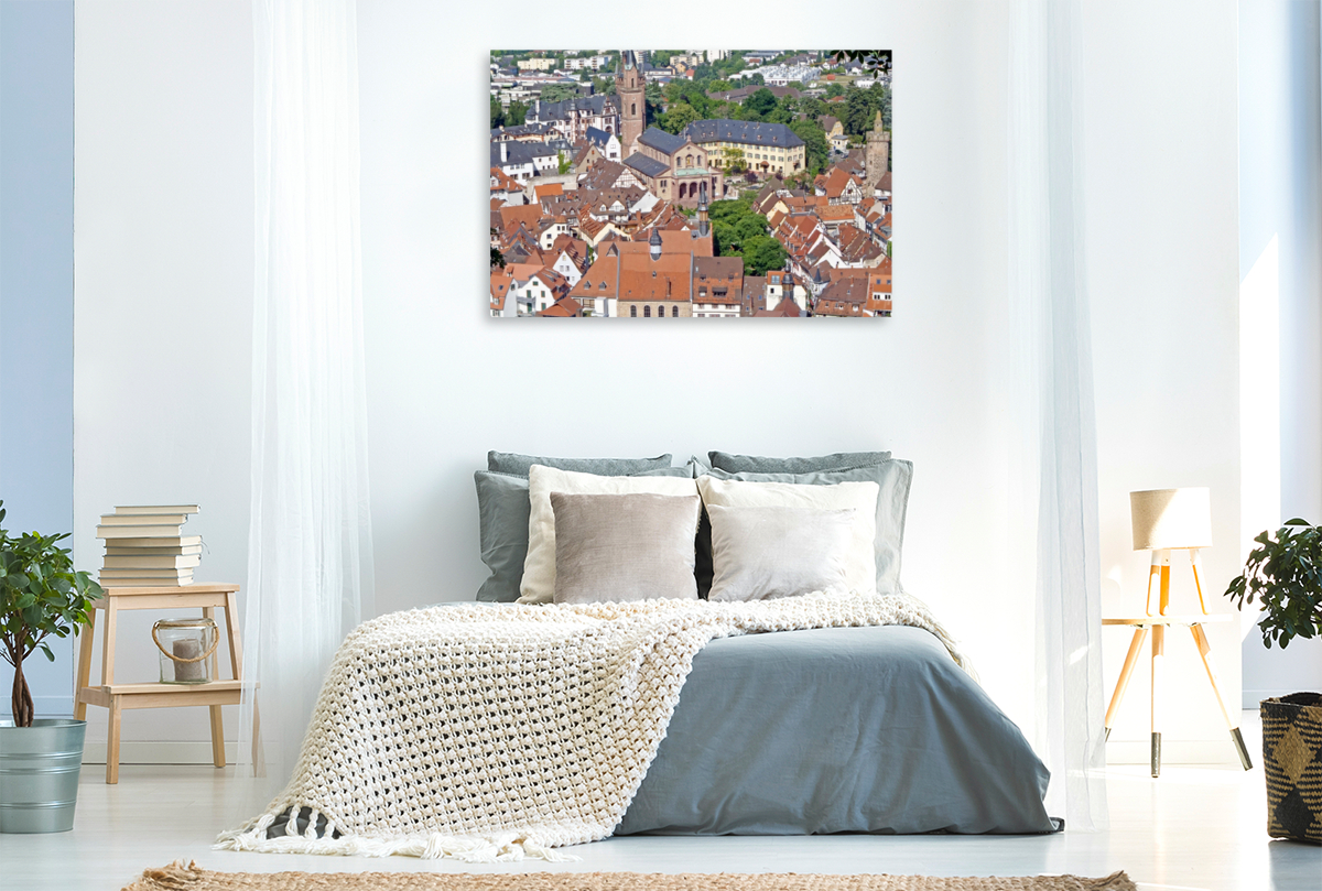 Blick auf den Marktplatz Weinheims