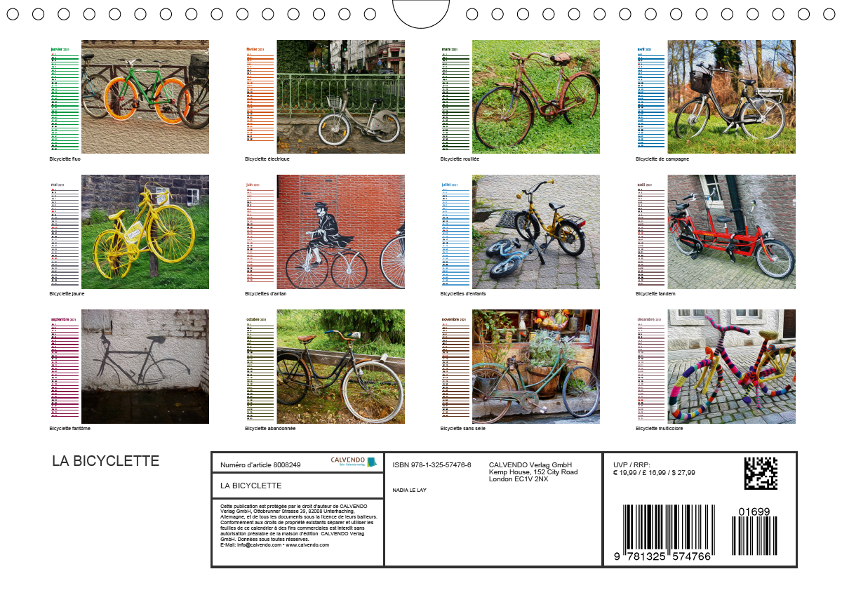 La Bicyclette Calvendo