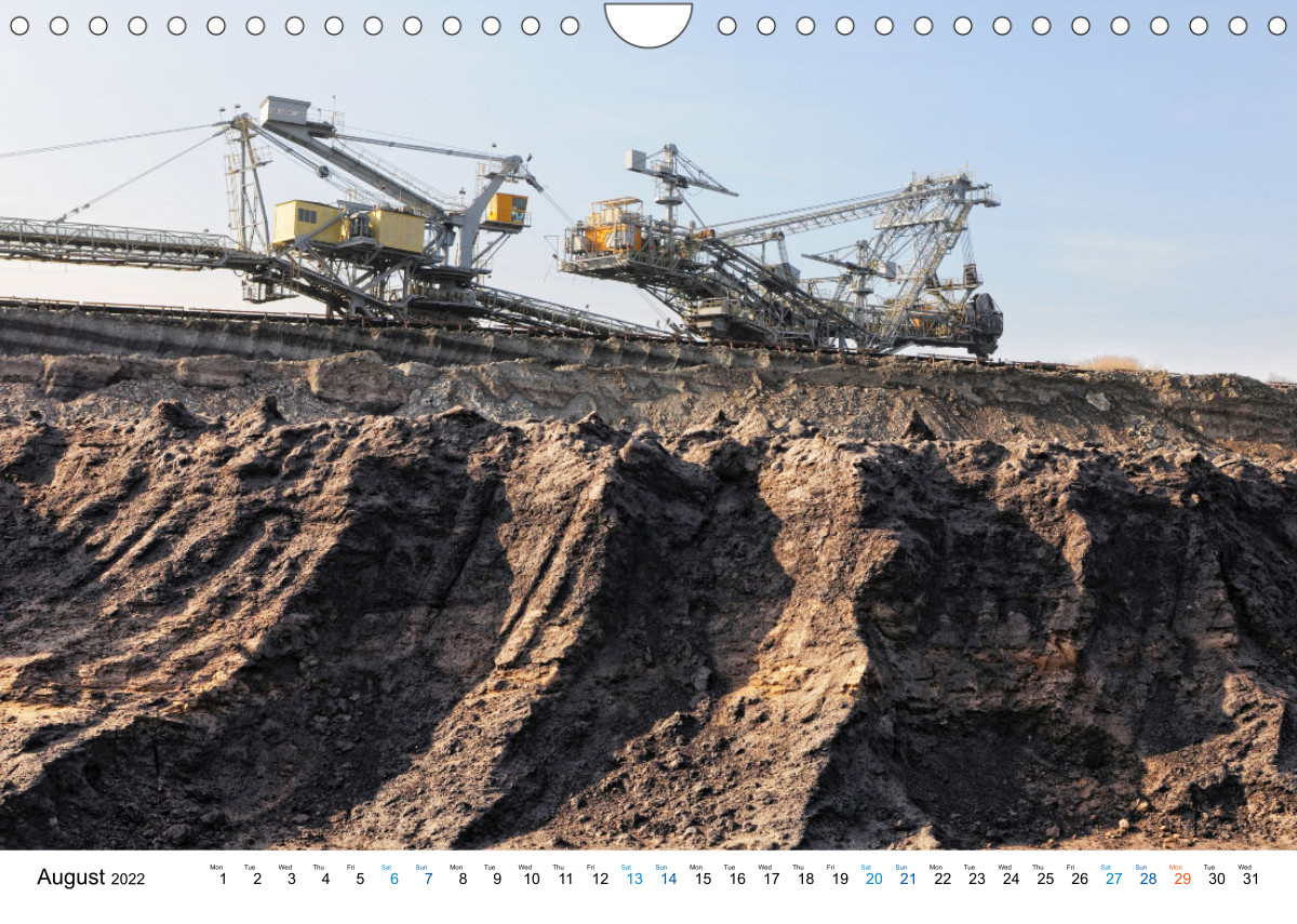 Mining machines in action Various openpit mines CALVENDO