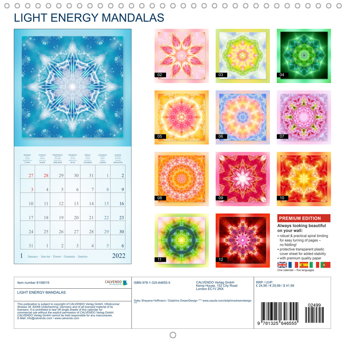 Light Energy Mandalas Calvendo