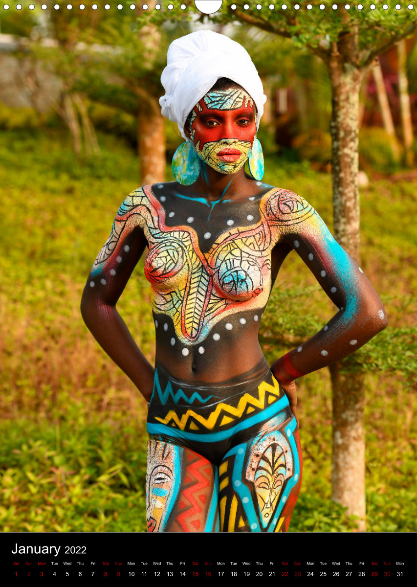 fesival tribal body paint