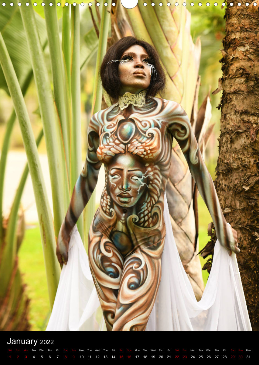 Equatorial Guinea Bodypainting Festival Origins CALVENDO