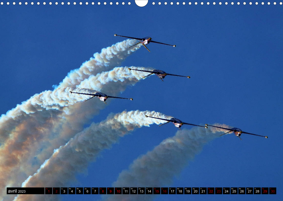Calendrier De La Patrouille De France 2023 La Patrouille Tranchant - Calvendo