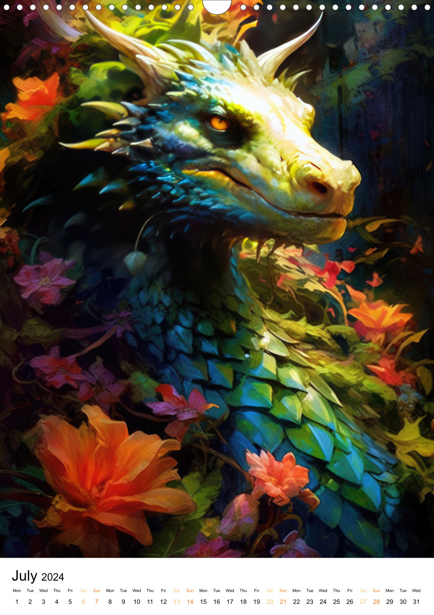 5D Diamond Painting Dragon Head in Roses Kit - Bonanza Marketplace