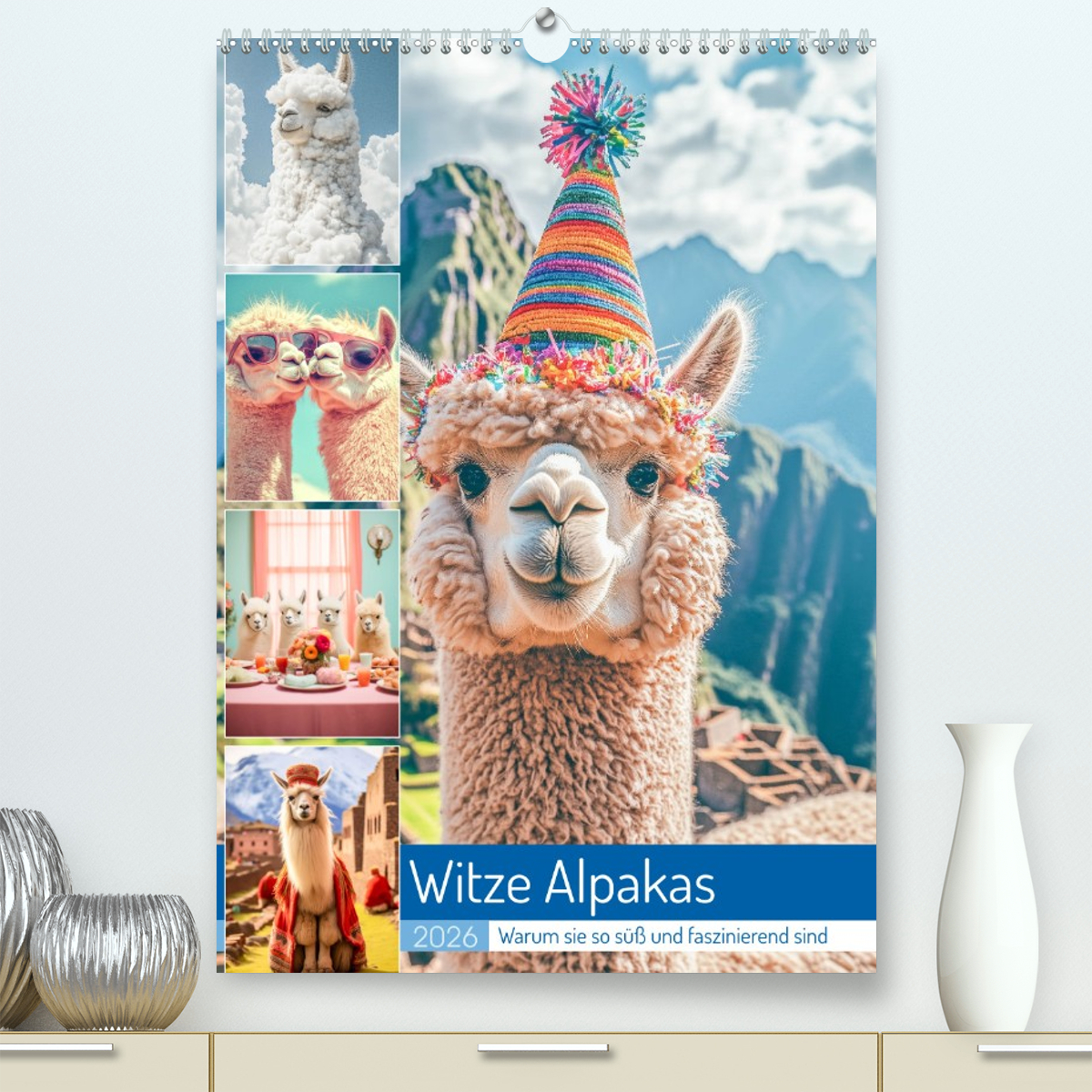 Witzige Alpakas