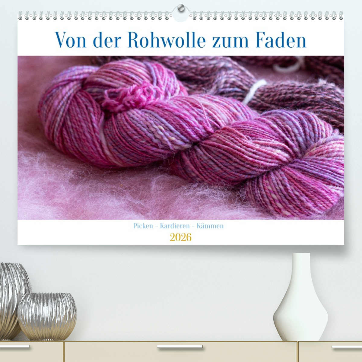 Von der Rohwolle zum Faden