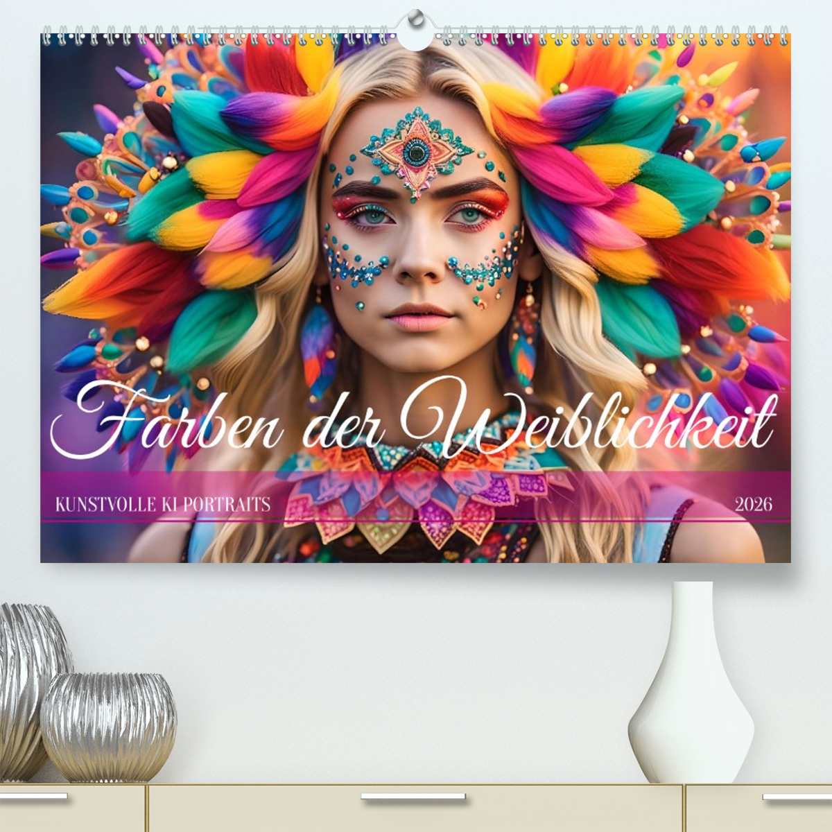 Farben der Weiblichkeit - Kunstvolle KI Portraits