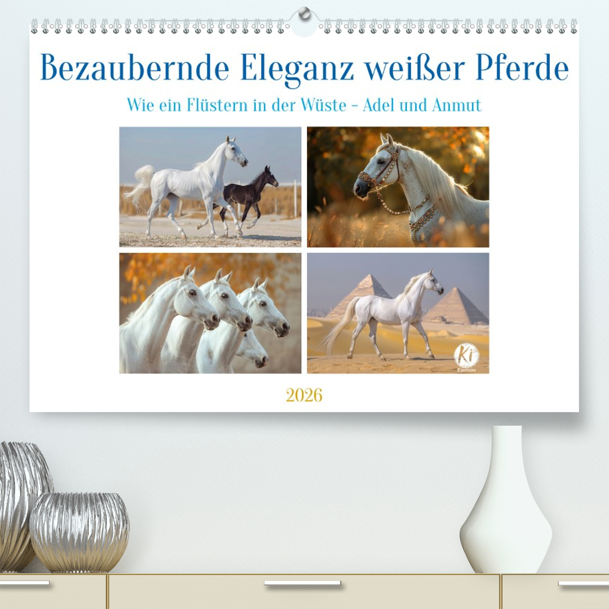 Bezaubernde Eleganz weißer Pferde