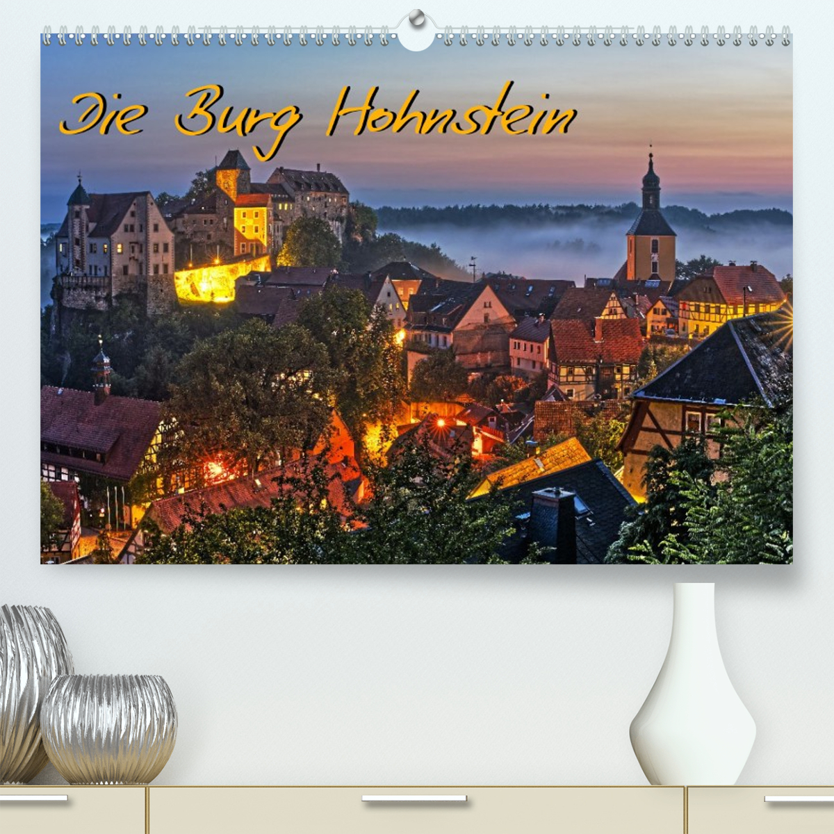 Die Burg Hohnstein im Licht der vier Jahreszeiten