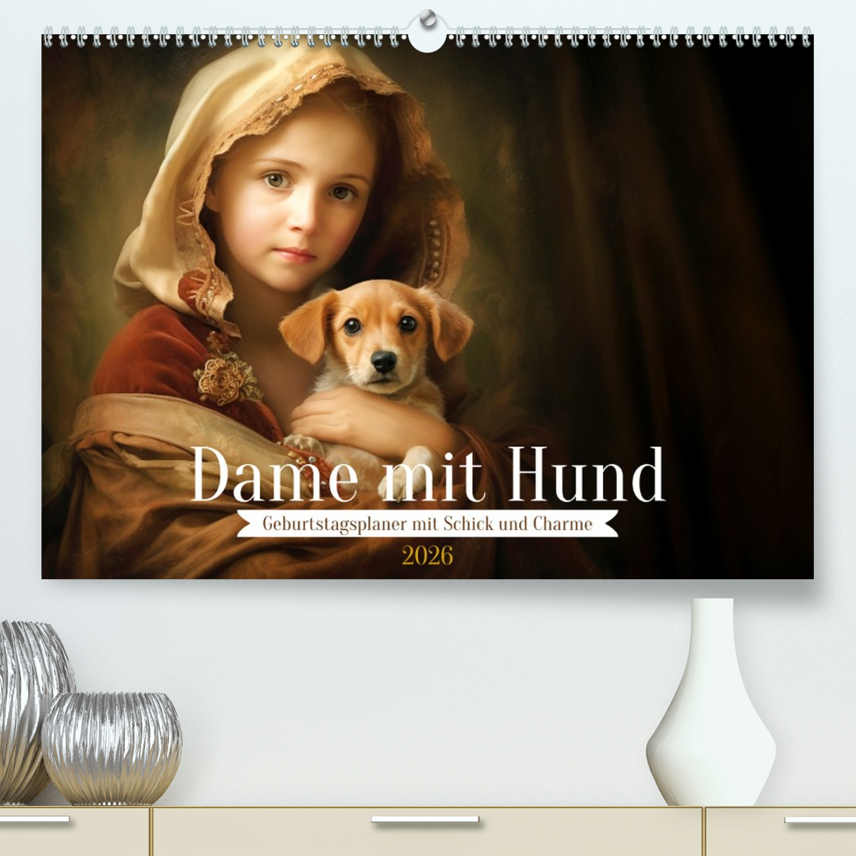 Dame mit Hund