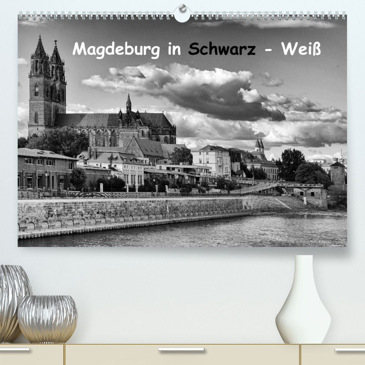 Magdeburg in Schwarz - Weiß