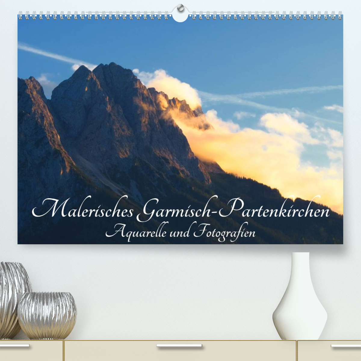 Malerisches Garmisch Partenkirchen - Aquarelle und Fotografien