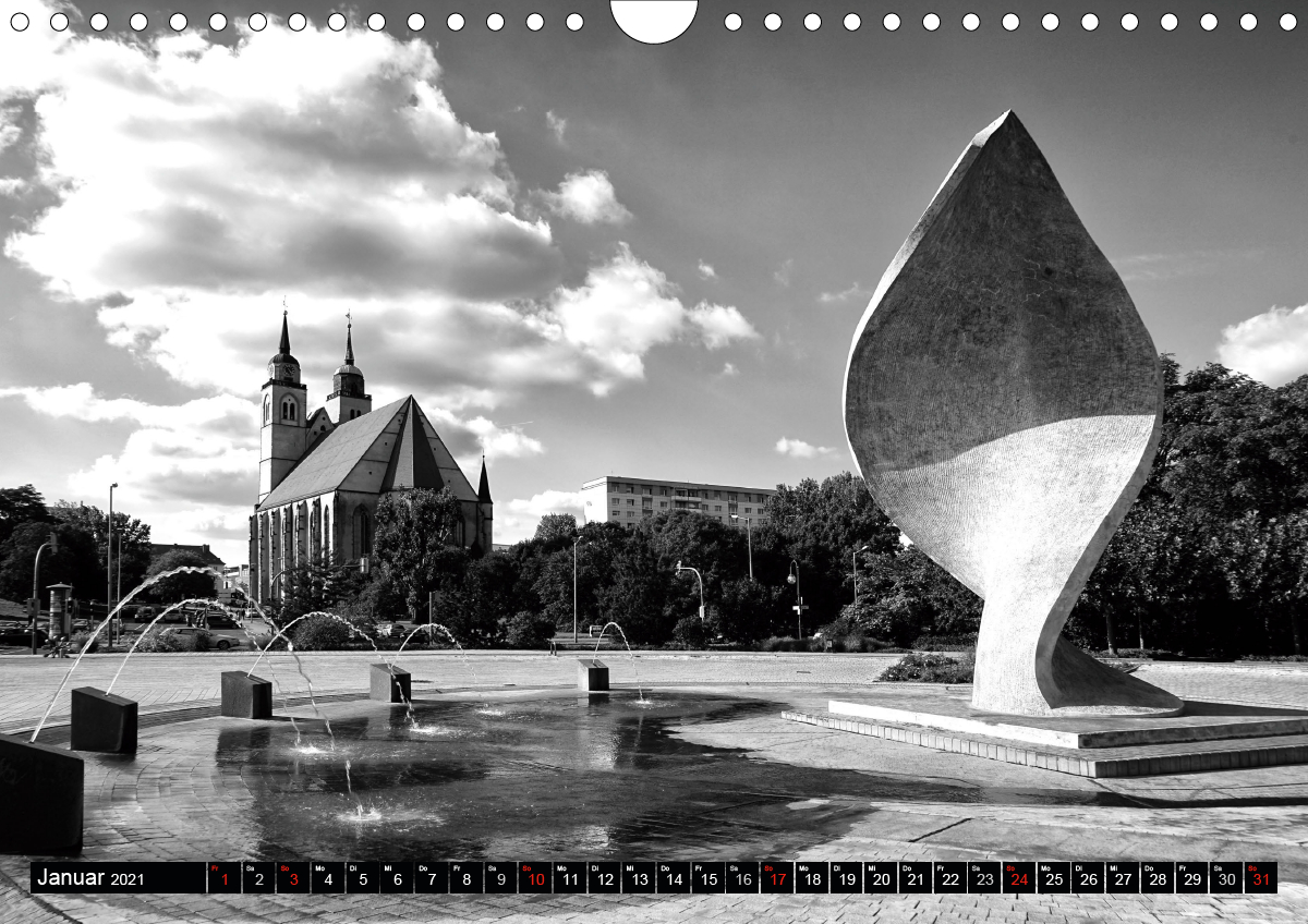 Magdeburg in Schwarz Weiß CALVENDO