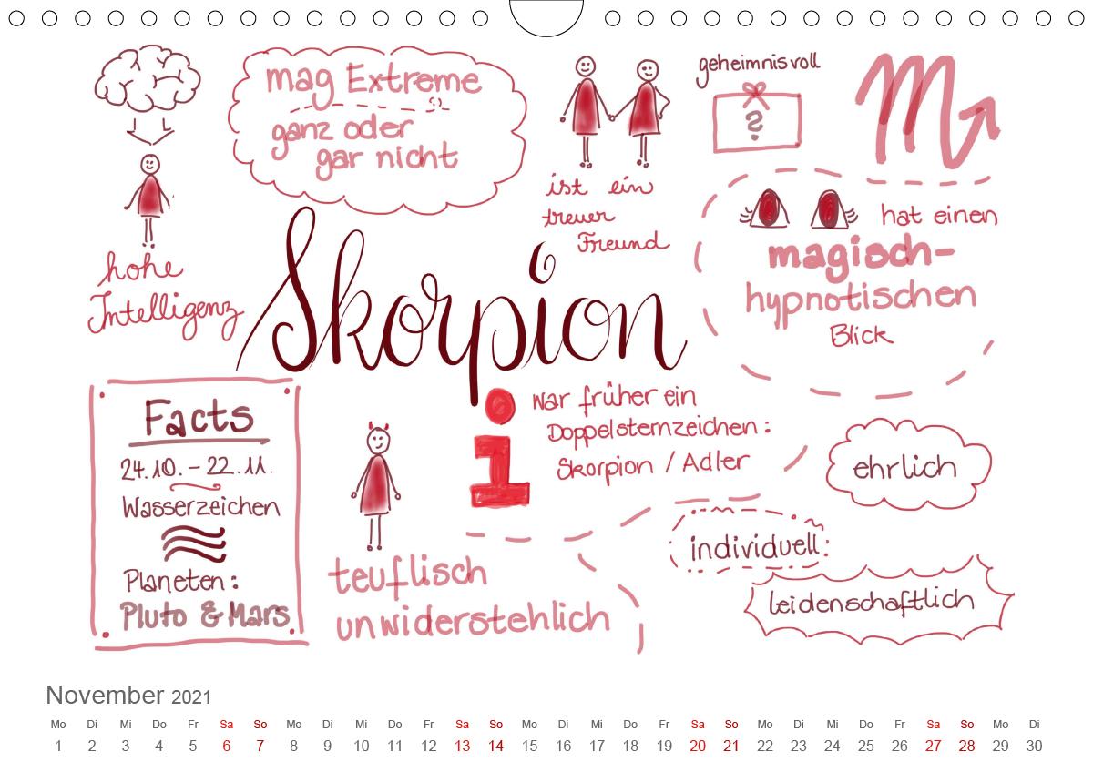 Sternzeichen-Kalender - CALVENDO