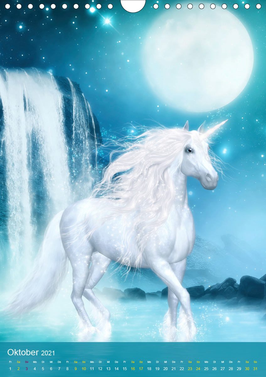 Zauberhaft liebe Einhörner - Kalender - CALVENDO