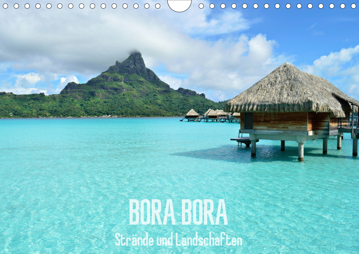 Kalender Bora Bora-Strände und Landschaften