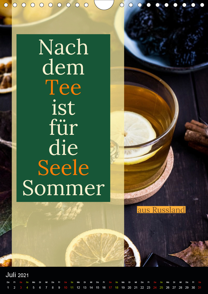 TEE Weisheiten und Zitate CALVENDO