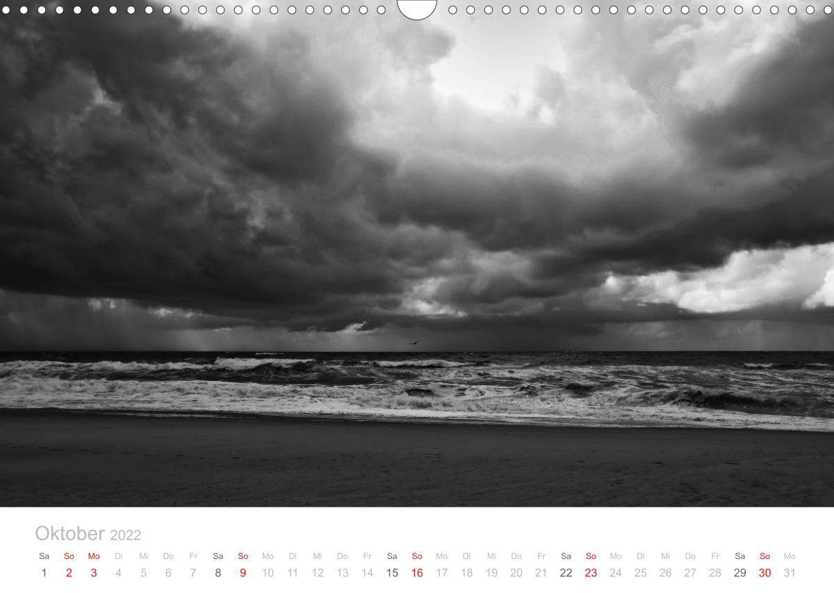 Dunkle Brandungen - Nordsee und Mittelmeer Landschaftsfotografien von