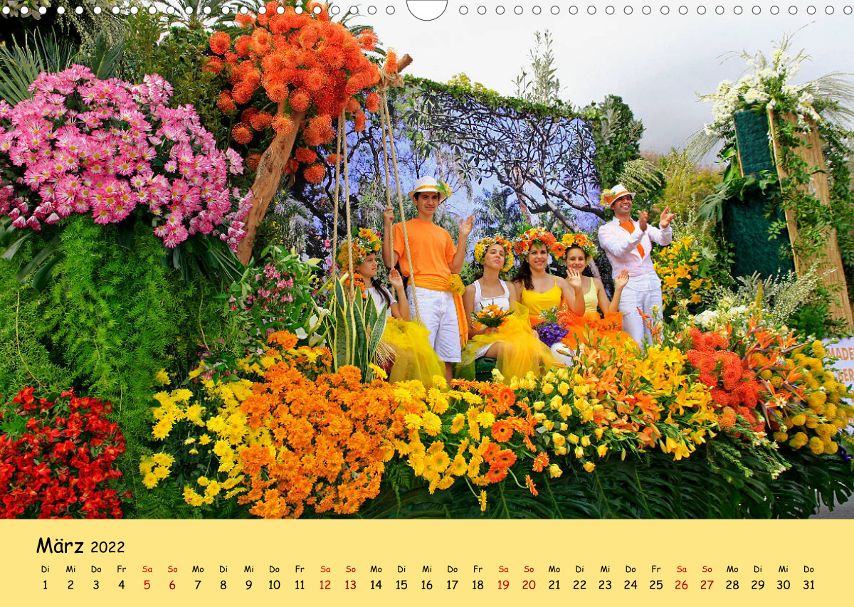  Blumenfest auf Madeira - CALVENDO Illustration 